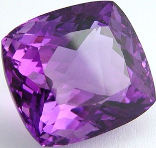 50CT Amethyst Faceted Loose Gemstones –