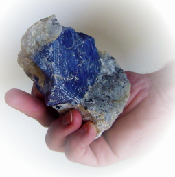 Huge Andranondambo Sapphire crystal in metamorphic marble, blue Madagascar mineral, exclusive sapphires, corundum information data