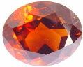 Oval Hessonite garnet, orange cinnamon gemstone, exclusive hessonites gemstones, garnets information