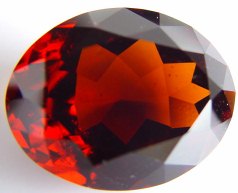 Hessonite gemstone oval shape, orange garnet, exclusive loose faceted hessonites, hessonite shopping