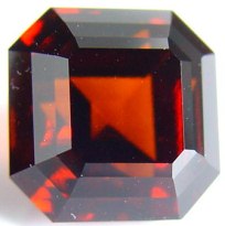 Hessonite gemstone octagon shape, orange garnet, exclusive loose faceted hessonites, hessonite shopping