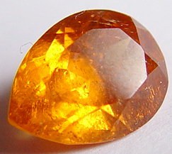 3.34 carats pear mandarin garnet gemstone, orange garnet, exclusive loose faceted mandarine garnets, gemstones shopping