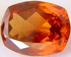 8.71 carats cushion Malaya garnet gemstone, orange garnet, exclusive loose faceted malaya garnets, pyrope spessartite shopping
