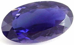 6.92 carats oval iolite gemstone, blue gems, exclusive loose faceted iolites, gemstones shopping