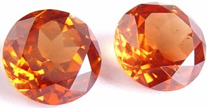 8.18 carats pair round Malaya garnet gemstone, orange garnet, exclusive loose faceted malaya garnets, pyrope spessartite shopping