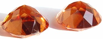 9.85 carats pair round Malaya garnet gemstone, orange garnet, exclusive loose faceted malaya garnets, pyrope spessartite shopping