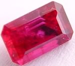 0.45 carats octagon ruby gemstone, transparent gems, exclusive loose faceted rubies, gemstones shopping