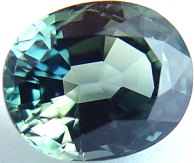 5.53 carats oval bi color sapphire gemstone, transparent gems, exclusive loose faceted sapphires, gemstones shopping