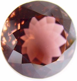 40.17 carats round Peach tourmaline gemstone, exclusive loose faceted tourmalines, Madagascar gemstones shopping