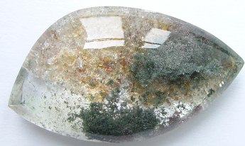 38 grams quartz cabochon gemstone, transparent gems aquatic landscape, exclusive loose faceted quartz, gemstones shopping
