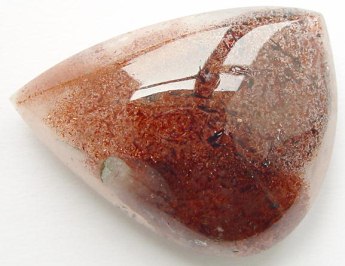44 grams quartz cabochon lepidocrocite gemstone, transparent gems iron mica landscape, exclusive loose faceted quartz, gemstones shopping