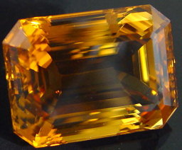 Octagon natural citrine gemstone, yellow quartz, exclusive loose faceted citrines, citrine shopping