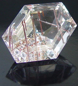 Needles Quartz inclusions, Madagascar mineral, gemstone information data