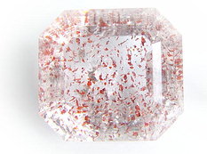 Quartz inclusions lepidocrocite, Madagascar mineral, gemstone information data